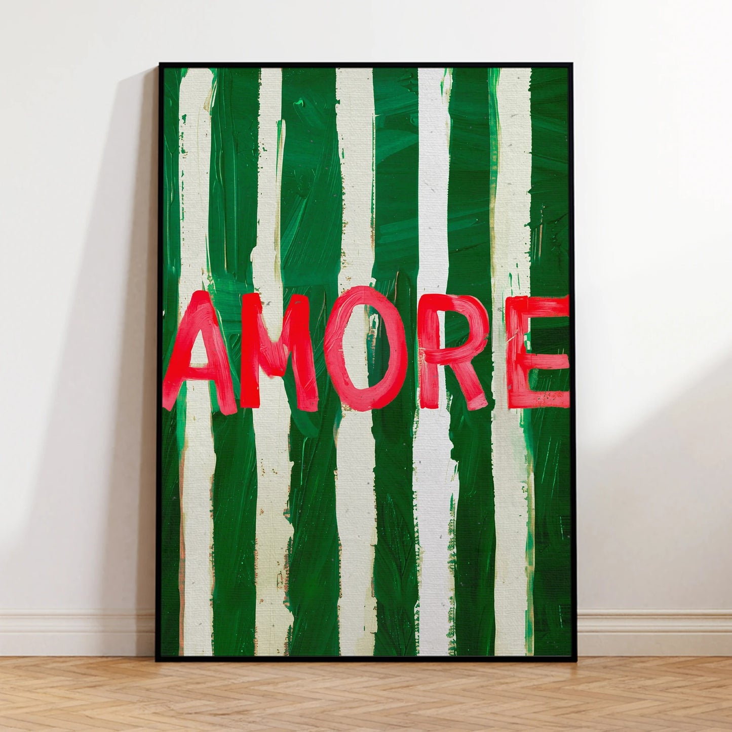 Amore Vintag Modern Greenn Wall Art Prints